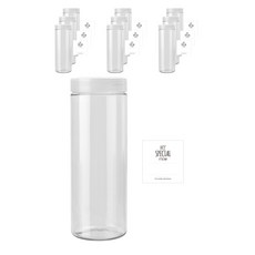 원형 잡곡통 1000ml x 10p + 반투명캡 10p + 네임스티커 사각 10p, 혼합색상, 1개