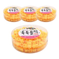 이지피아 툭툭블럭 70g x 4p, 노랑