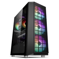 cox A4 메이즈 강화유리 전면메쉬 PC케이스, 단일상품