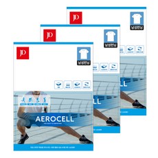 제임스딘 남성 에어로셀 반팔 런닝 3p