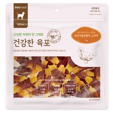 강아지 간식-추천-굿데이 강아지간식 건강한 육포 300g, 오리가슴살말이 고구마, 1개