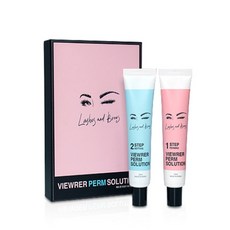 래쉬앤브로우 뷰러펌 솔루션 속눈썹 펌제 튜브형 1제 50ml + 2제 50ml 세트, 1세트