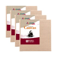 Artmate 黃麻正方形帆布畫布 4入, 黃色的