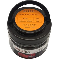 이노공구 직결나사 둥근머리 흑색 4.2 x 25 mm 1255, 1개