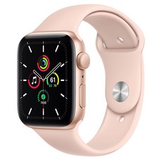 Apple 2020년 Watch SE GPS 44mm Regular, Gold Aluminium(Case), Pink Sand(Sport Band)