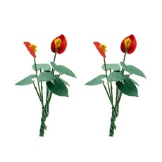 FORES 按 Ansurium 西洋鏡材料大 2p, 紅色的