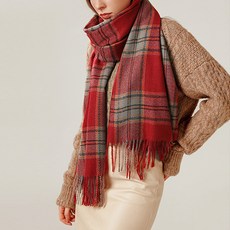 체크목도리