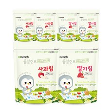 베베잇츠 동결건조 과일칩 사과 12g x 3p + 딸기 12g x 3p, 사과 + 딸기, 1세트