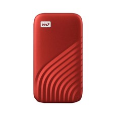 WD My Passport SSD, 500GB, Red