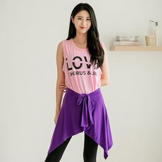 코러스라인 여성용 소니아 힙 커버업 베이직 랩 스커트 FREE