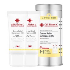셀퓨전씨 더마 릴리프 썬스크린 1+1 기획세트 SPF50+ PA+++, 70ml, 1세트