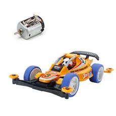 TAMIYA Mini 4WD panda Racer Minicar 18084+Atomic Tuned 2 Motor 15486 套組, 混色, 1套