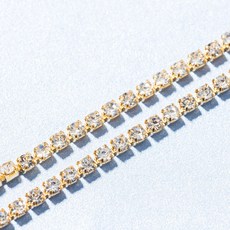 네일은재료빨 큐빅 네일 체인 6종 세트 1.5mm, 크리스탈, 1세트