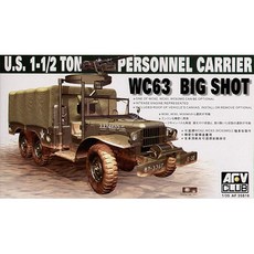 AFVCLUB 1/35 WC63 Big Shot 1-1/2T 6 x 6 Personnel Carrier 프라모델 AF35S18, 1개