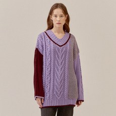 아이아이 여성용 HEART CABLE KNIT TOP EETZ4NTR03W