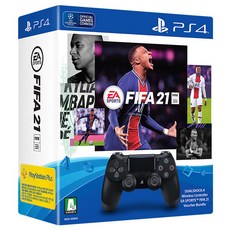 PS4 듀얼쇼크 4 무선 컨트롤러 피파 21 바우쳐 번들, 단일상품
