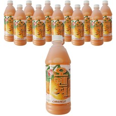 청솔 오렌지 음료, 835ml, 12개