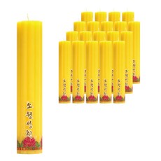棕櫚蠟蠟燭 黃色, 20個