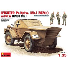 Miniart 1:35 LEICHTER Pz.kpfw。 202(e) w/Crew Dingo Mk.I 塑料模型裝甲車 35082, 1個