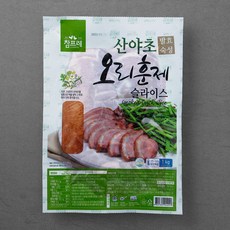 참프레 산야초 발효숙성 오리훈제 슬라이스, 1kg, 1개