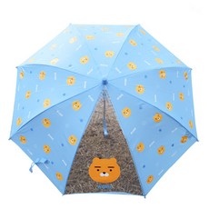 카카오프렌즈 아동용 라이언 자동 지팡이 우산