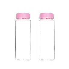 보틀트리 무지 페트 마이보틀 2p, 핑크, 500ml, 2개