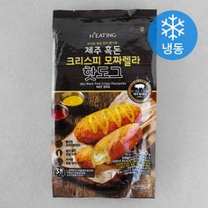 HEATING 제주 흑돈 크리스피 모짜렐라 핫도그 (냉동), 90g, 4개