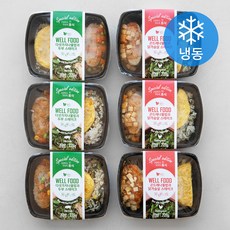 웰푸드 오마이도시락 맛있는 식단관리 나물밥 2종 x 3p 세트 (냉동), 1세트