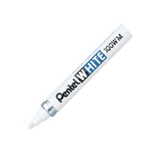 펜텔 화이트 마카 중 2.5mm 100W-M, 1개