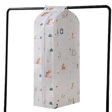 더플로우컴퍼니 귀여운 패턴 반투명 행거 옷 커버 패턴A 60 x 30 x 110 cm, 1개, 1개입