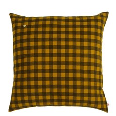 노랑체크쿠션