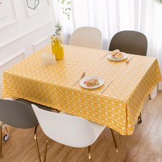 체크무늬식탁보