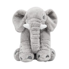 브로키 미니코끼리 애착인형, 23cm, 그레이