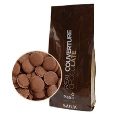 나트라 리얼 커버춰 밀크 초콜릿, 1kg, 1개