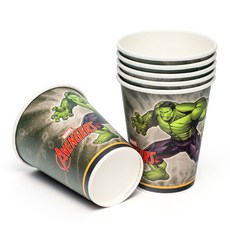 디즈니 마블 종이 파티컵 헐크 오리지널 290ml, 1개입, 1000개