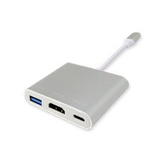 뉴비아 C타입 USB 3.0 멀티 포트 허브, 실버