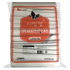 업소용 나무 젓가락, 1개, 250개입