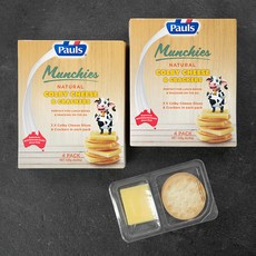 폴스 콜비 치즈 앤 크래커, 120g, 2개입