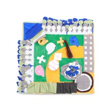 벨버드 강아지 노즈워크 야구장 매트 67 x 67 cm, 혼합색상, 1개