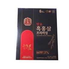  6년근 발효 흑홍삼 프리미엄, 60개, 15ml 