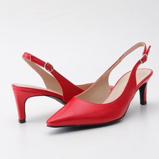 잠비 여성용 유스 슬링백 힐 구두 6cm