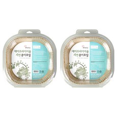 쿠킹 에어프라이어 종이호일 사각 50p, 23cm, 50매, 2개