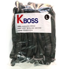 Semyung I&C K BOSS 手掌塗層手套 L, 棕櫚塗層（黑色）