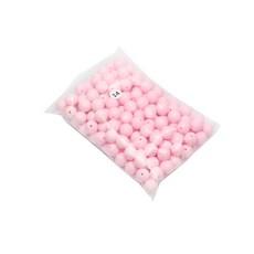 파티드레싱 캔디컬러 구슬 250g 14mm, 연분홍, 1개