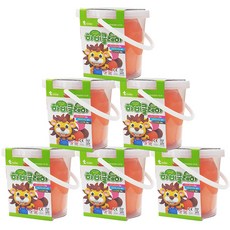 토단교재 하비클레이 6p, 주황, 500g