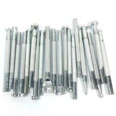 Kemakers皮革工藝工具雕刻壓印工具 20種, 混色, 1套