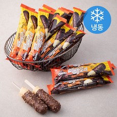 롯데제과 빼빼로바 크런키 아이스크림 (냉동), 80ml, 24개