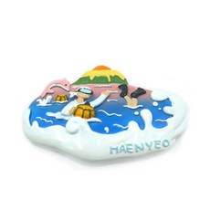 제주 마그넷 냉장고자석, 03 제주해녀&성산일출봉