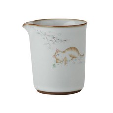 休息的貓咪 女人 月白 公道杯, 1個