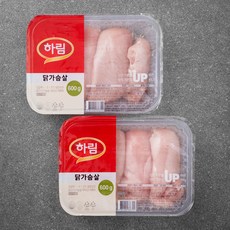 하림 닭가슴살 (냉장), 600g, 2개